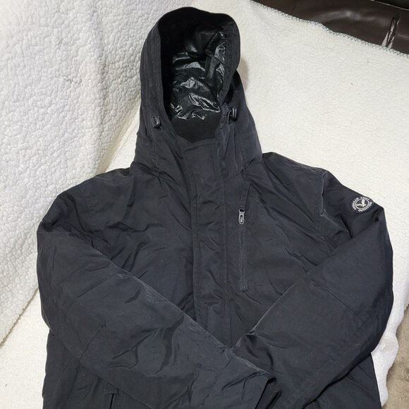 AMERICAN EAGLE OUTFITTERS Men's Nylon Black Parka Size Medium - Picture 1 of 5
